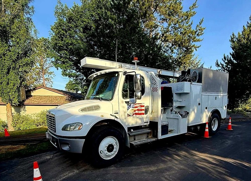 CDA Septic Systems service truck